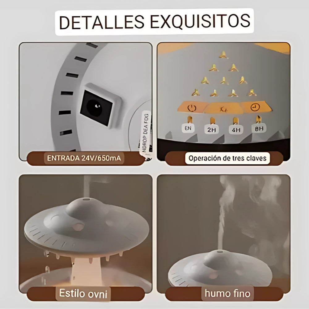 Humidificador Hongo Esencia Zen