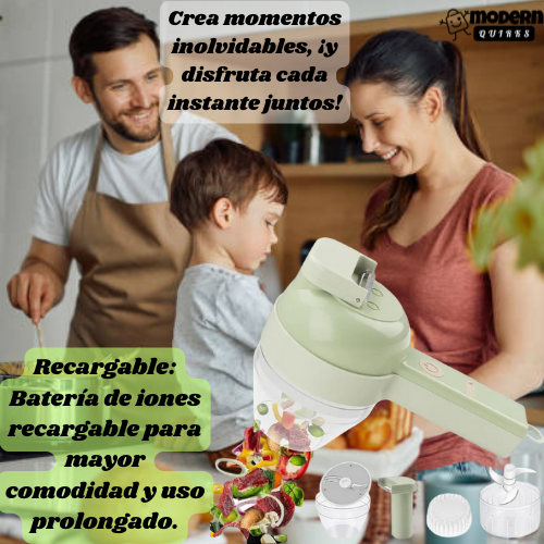 Cortador de verduras eléctrico multifunción