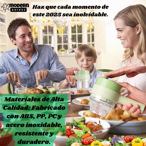 Cortador de verduras eléctrico multifunción