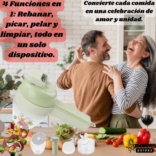 Cortador de verduras eléctrico multifunción
