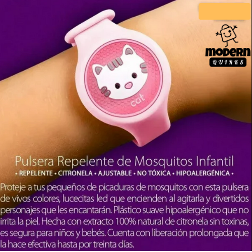 Pulsera Repelente de Mosquitos con luz