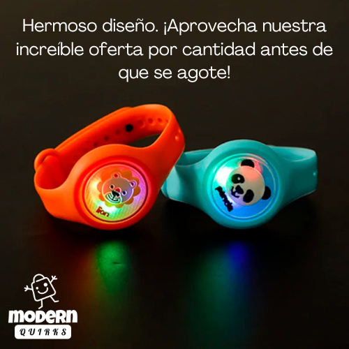 Pulsera Repelente de Mosquitos con luz