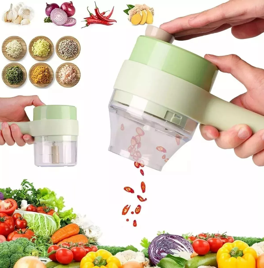 Cortador de verduras eléctrico multifunción