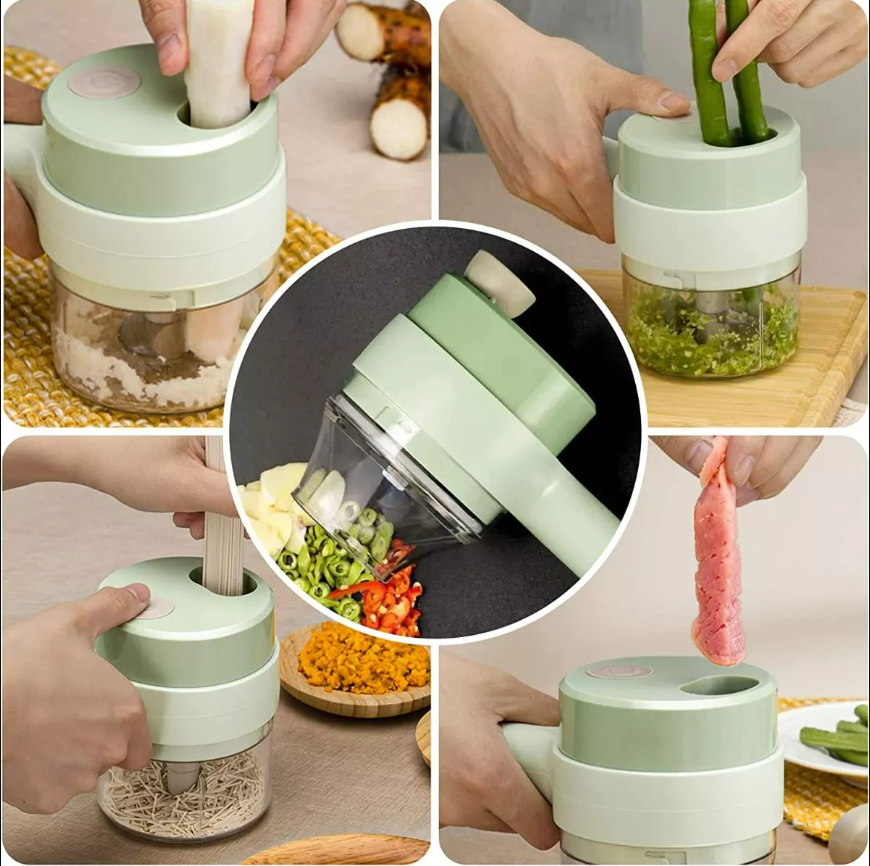 Cortador de verduras eléctrico multifunción