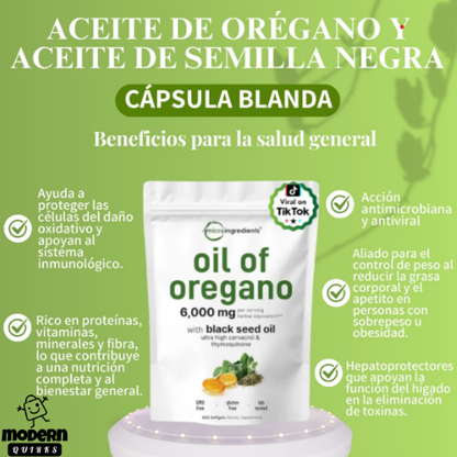 Aceite De Orégano 6000 Mg