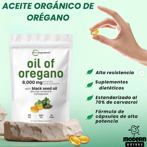 Aceite De Orégano 6000 Mg